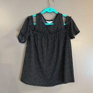Lauren Conrad Cold shoulder dotted top